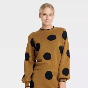 Who What Wear Polka Dot Sweater